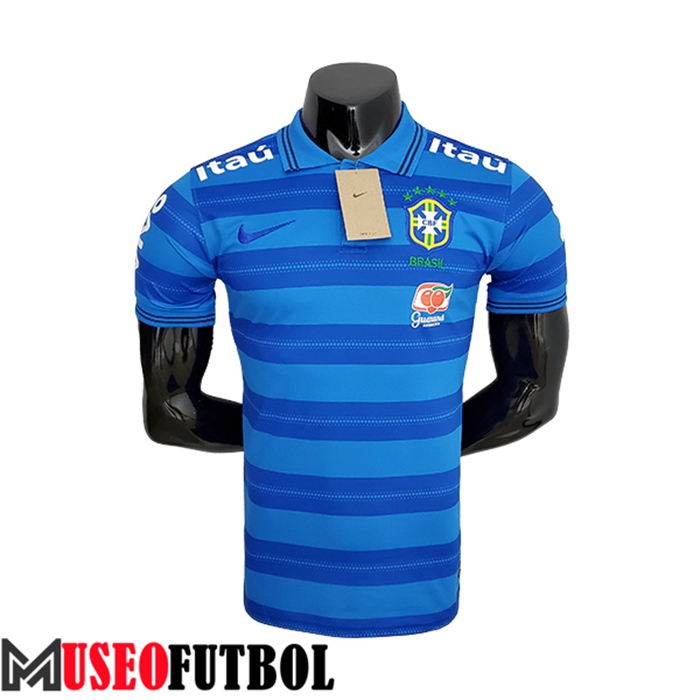 Camiseta Polo Brasil Azul 2022/2023