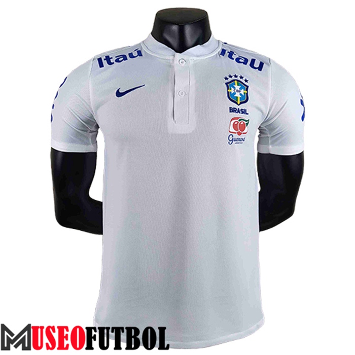 Camiseta Polo Brasil Blanco 2022/2023