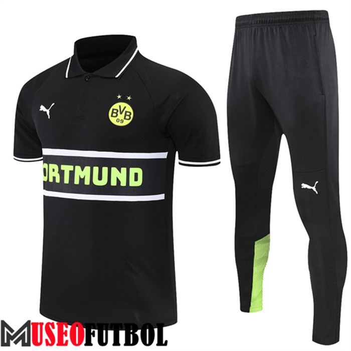 Camiseta Polo Dortmund BVB Negro 2022/2023