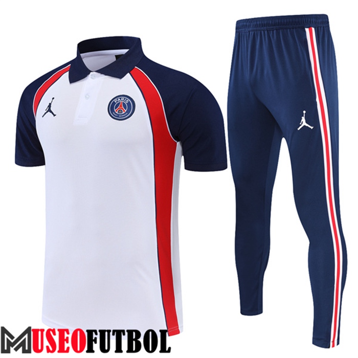 Camiseta Polo Jordan PSG Blanco 2022/2023