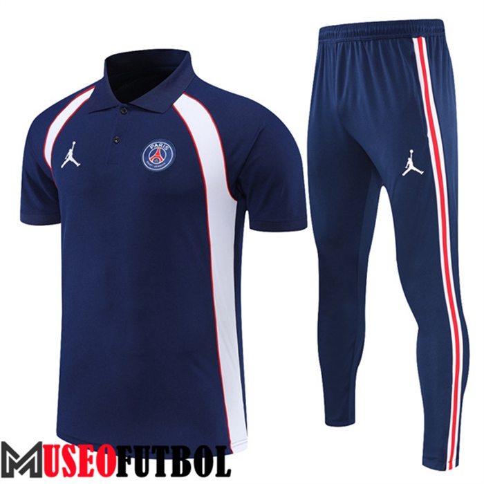 Camiseta Polo Jordan PSG Azul Marin 2022/2023