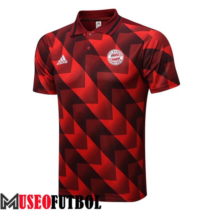 Camiseta Polo Bayern Munich Rojo/Negro 2022/2023