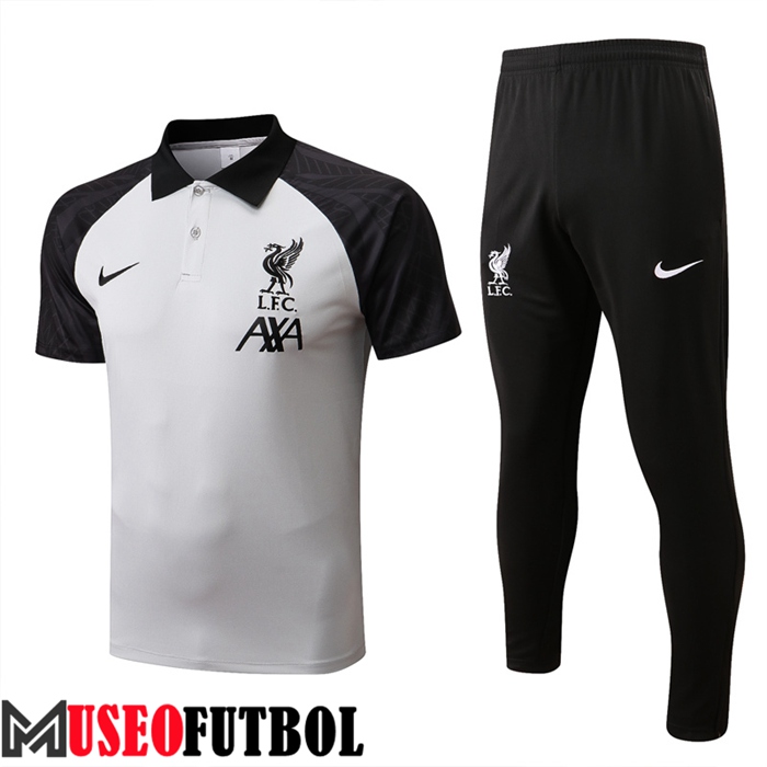 Camiseta Polo FC Liverpool Negro/Gris 2022/2023