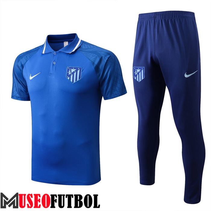 Camiseta Polo Atletico Madrid Azul 2022/2023