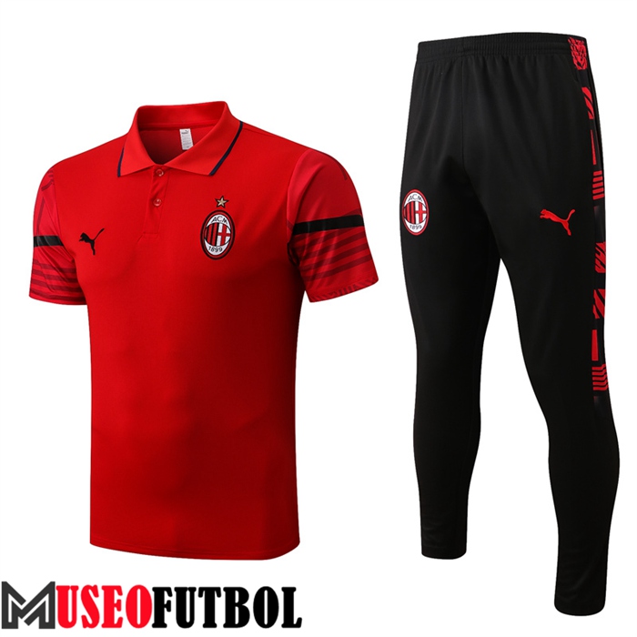 Camiseta Polo AC Milan Rojo 2022/2023