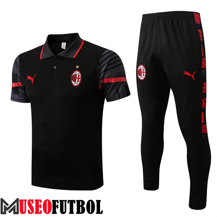 Camiseta Polo AC Milan Negro 2022/2023