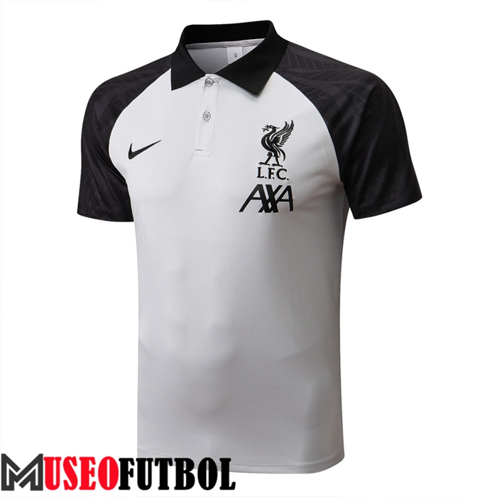 Camiseta Polo FC Liverpool Negro/Gris 2022/2023