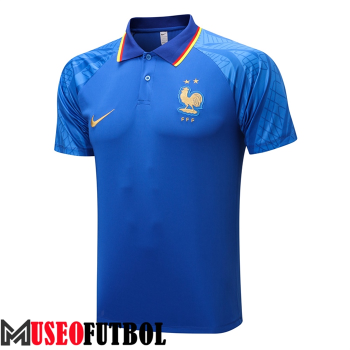 Camiseta Polo Francia Azul 2022/2023