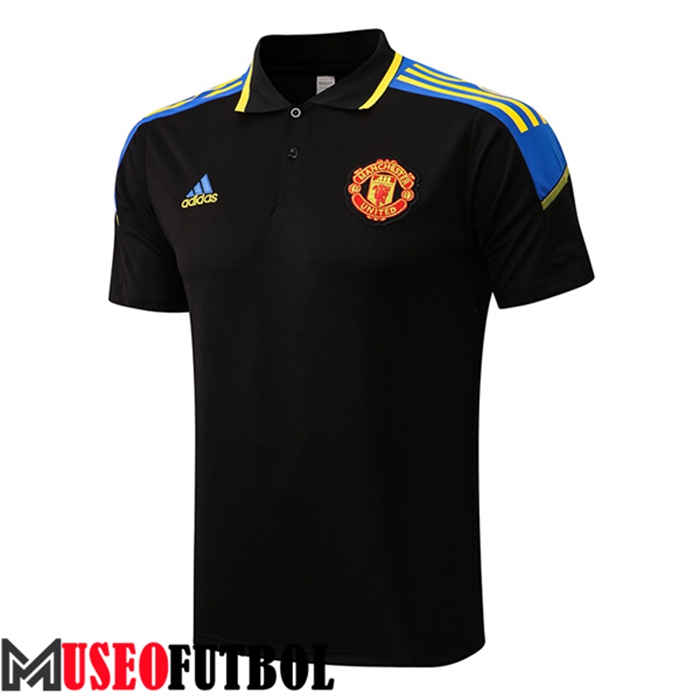 Camiseta Polo Manchester United Negro 2022/2023