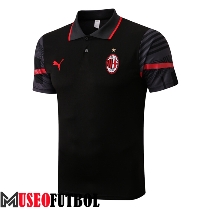 Camiseta Polo AC Milan Negro 2022/2023