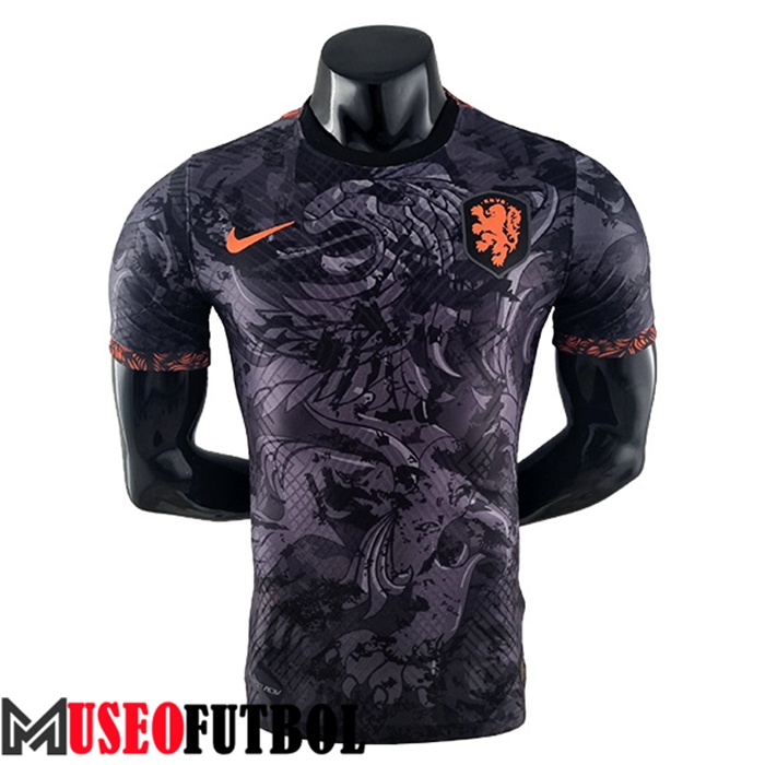 Camiseta Entrenamiento Países Bajos Negro 2022/2023