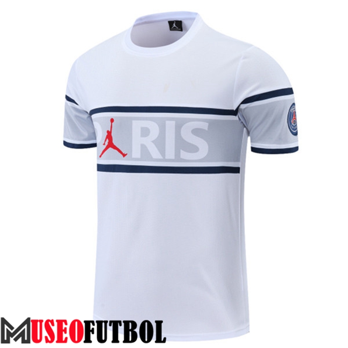 Camiseta Entrenamiento Jordan PSG Blanco/Gris 2022/2023