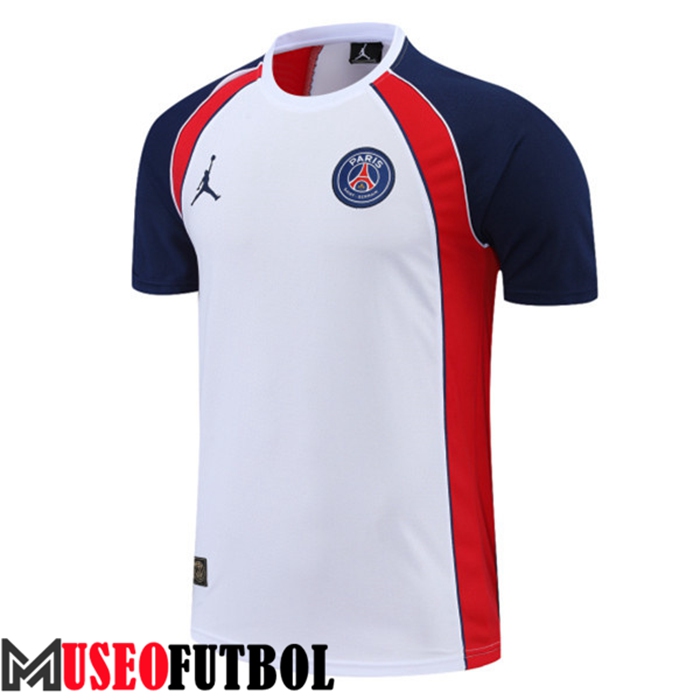 Camiseta Entrenamiento Jordan PSG Blanco/Rojo 2022/2023