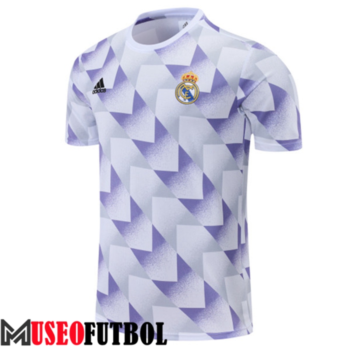 Camiseta Entrenamiento Real Madrid Blanco/Gris 2022/2023