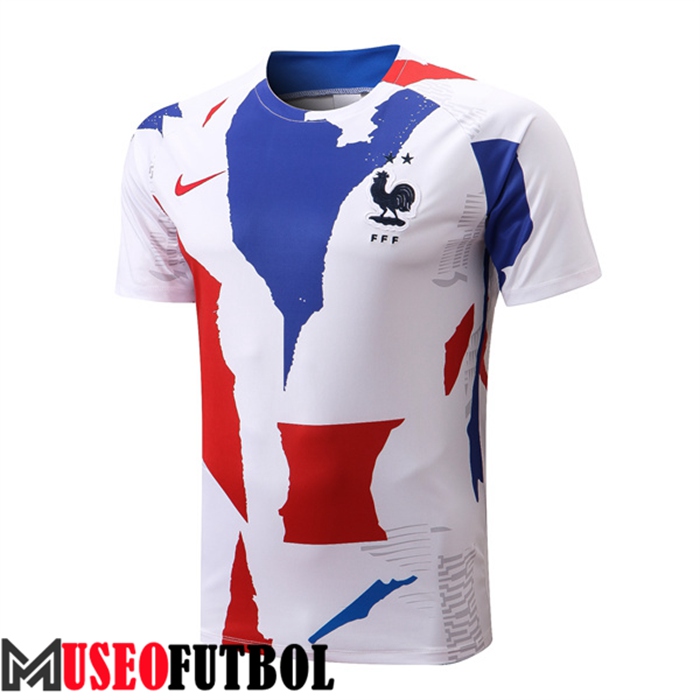 Camiseta Entrenamiento Francia Blanco/Azul/Rojo 2022/2023