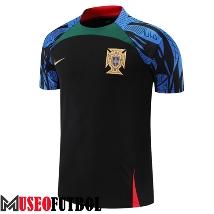 Camiseta Entrenamiento Portugal Negro/Azul 2022/2023