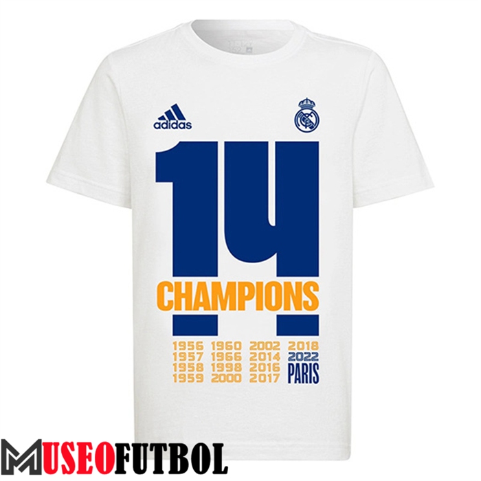 Camiseta Entrenamiento Real Madrid UCL Champions 14 Blanco