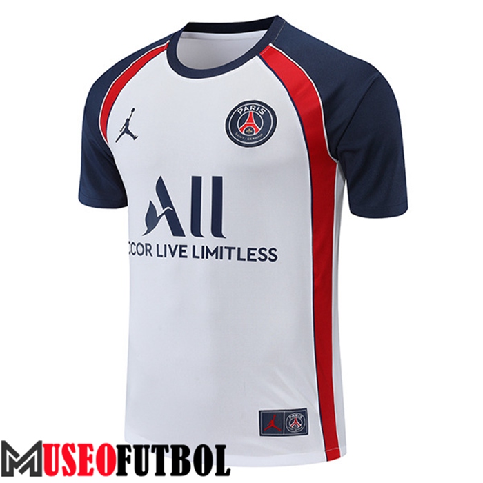 Camiseta Entrenamiento PSG Blanco/Rojo 2022/2023