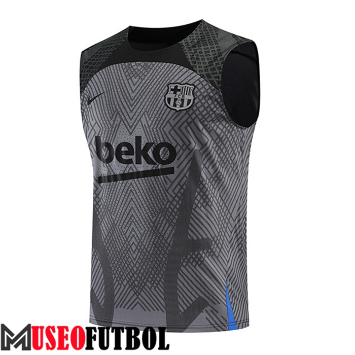 Chalecos De Futbol FC Barcelona Gris/Negro 2022/2023