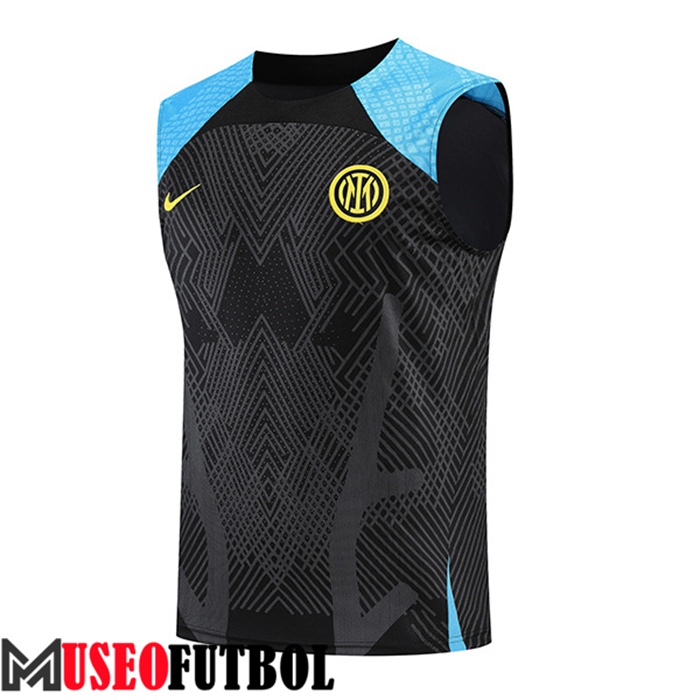 Chalecos De Futbol Inter Milan Negro/Azul 2022/2023