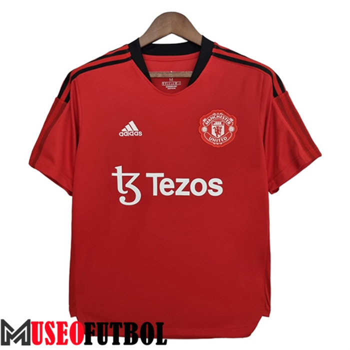 Camiseta Entrenamiento Manchester United Tezos Rojo 2022/2023