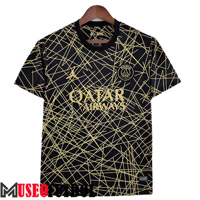 Camiseta Entrenamiento Jordan PSG Negro/Amarillo 2022/2023