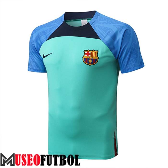 Camiseta Entrenamiento FC Barcelona Azul/Verde 2022/2023