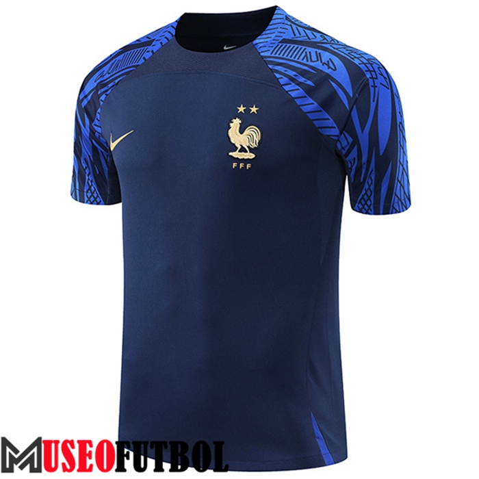 Camiseta Entrenamiento Francia Azul Marin 2022/2023