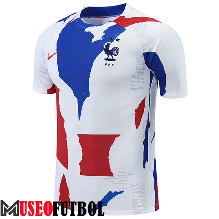 Camiseta Entrenamiento Francia Rojo/Negro/Blanco 2022/2023