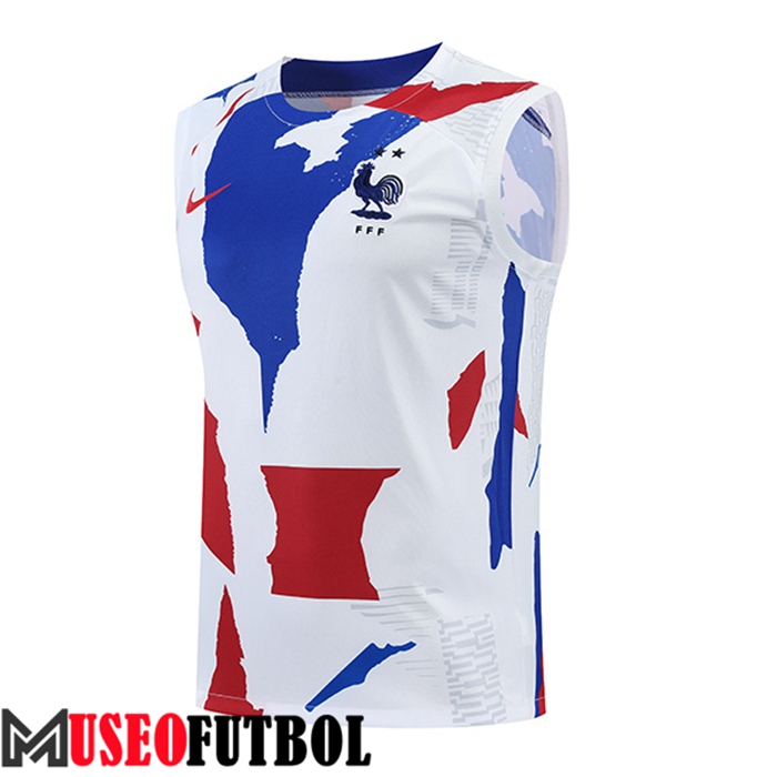 Chalecos De Futbol Francia Rojo/Negro/Blanco 2022/2023