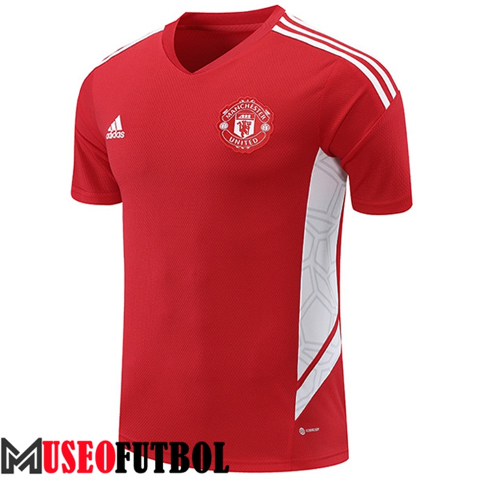 Camiseta Entrenamiento Manchester United Rojo/Blanco 2022/2023