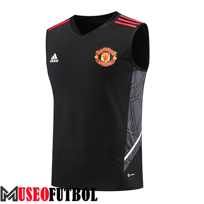 Chalecos De Futbol Manchester United Negro/Gris 2022/2023