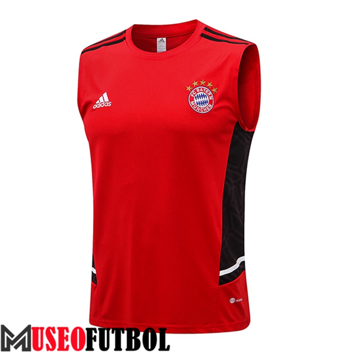 Chalecos De Futbol Bayern Munich Rojo/Negro 2022/2023