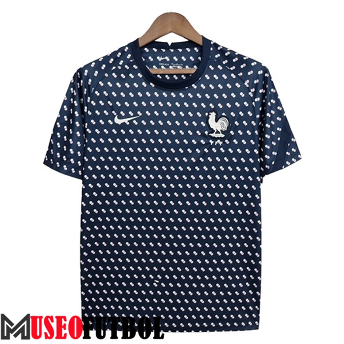 Camiseta Entrenamiento Francia Negro/Blanco 2022/2023