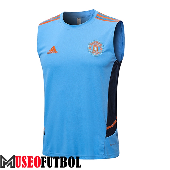 Chalecos De Futbol Manchester United Azul Claro 2022/2023