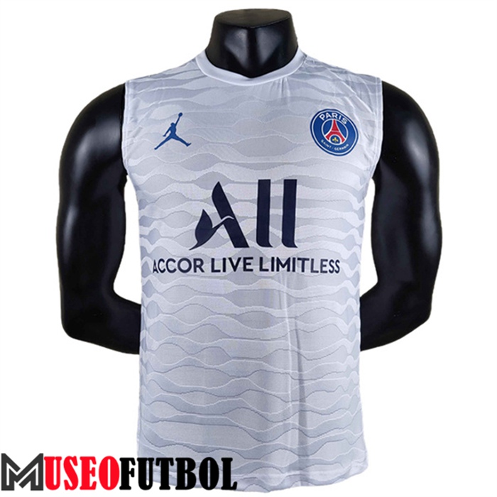 Camiseta Entrenamiento Sin mangas Jordan PSG Blanco 2022/2023