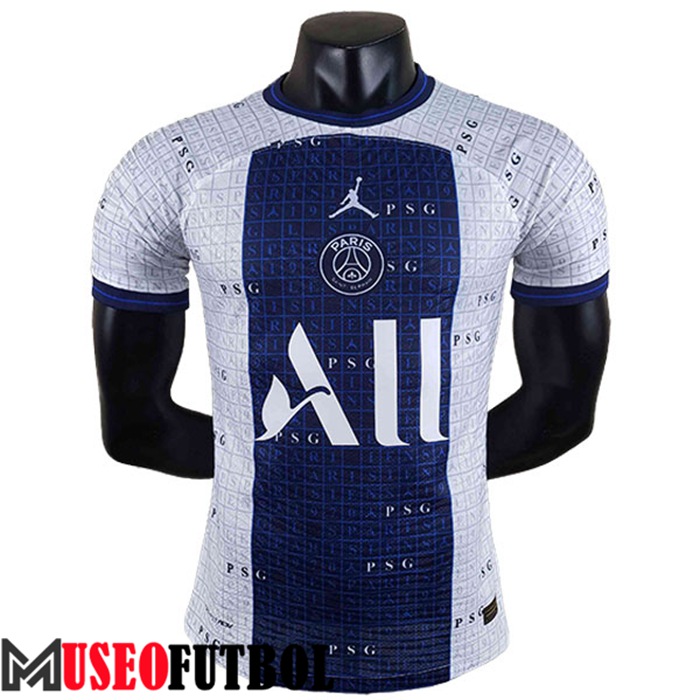 Camiseta Entrenamiento Jordan PSG Player Edtion Blanco/Azul 2022/2023