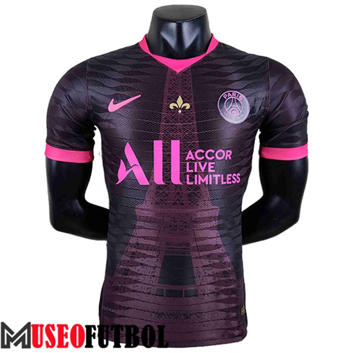 Camiseta Entrenamiento Jordan PSG Player Edtion Negro/Rosa 2022/2023