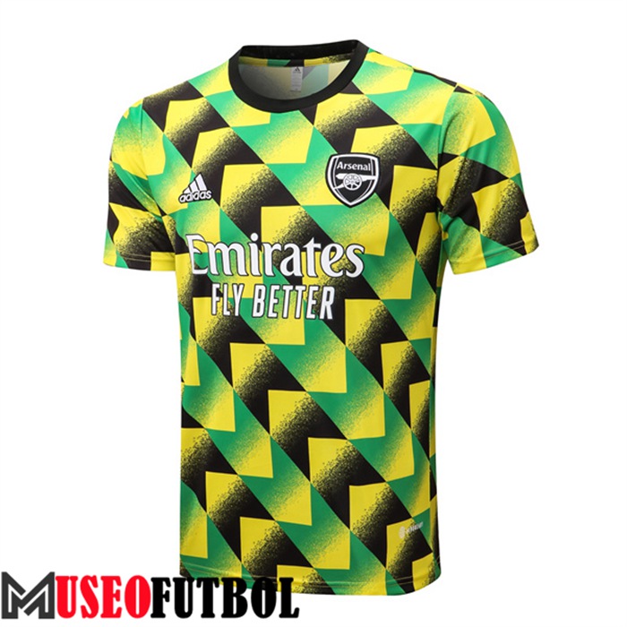 Camiseta Entrenamiento Arsenal Verde/Amarillo 2022/2023