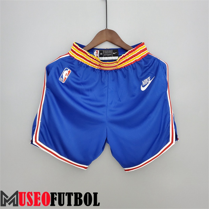 Cortos NBA Golden State Warriors Azul Retro 75 Aniversario