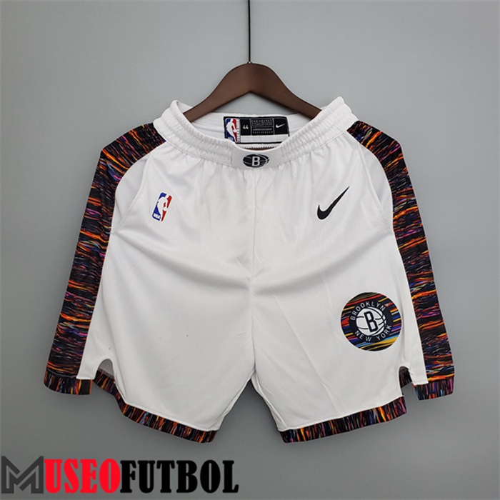 Cortos NBA Rooklyn Nets Blanco