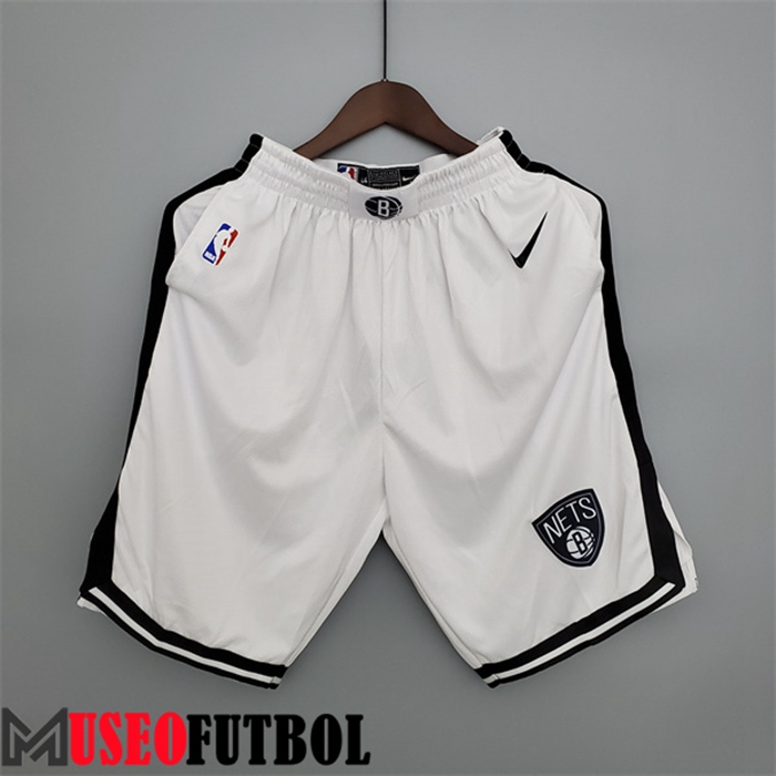 Cortos NBA Rooklyn Nets Blanco