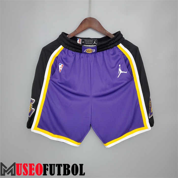 Cortos NBA Los Angeles Lakers Púrpura/Negro Side