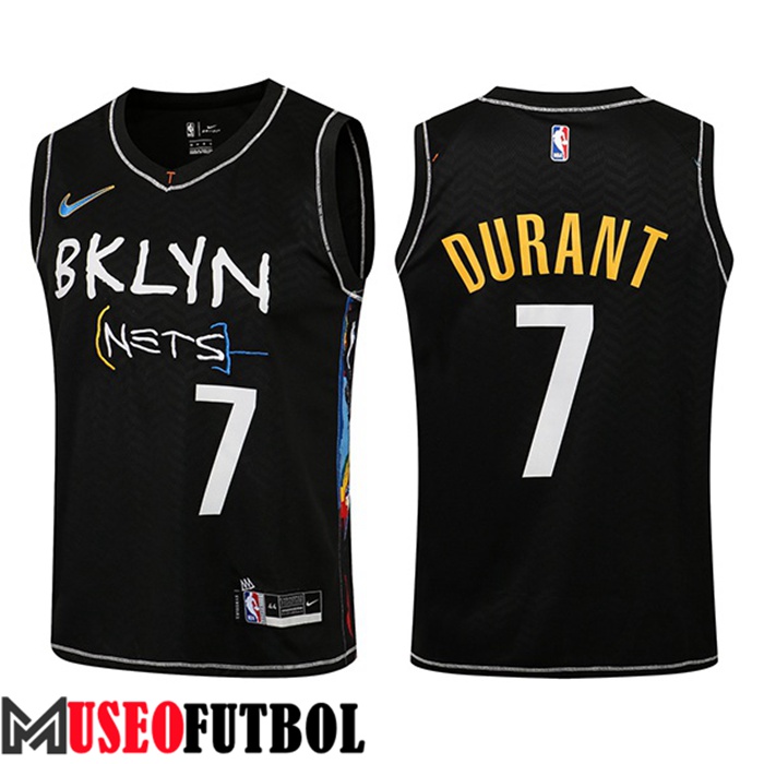 Camiseta Brooklyn Nets (DURANT #7) Negro