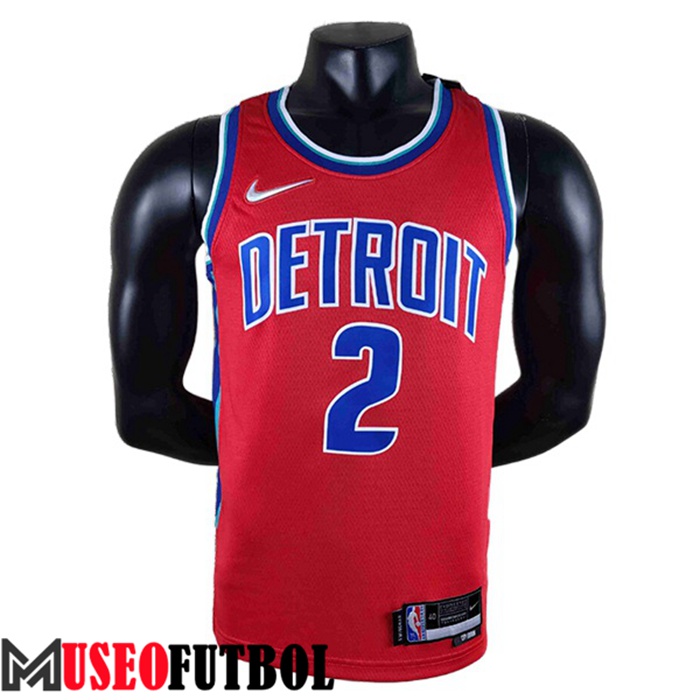 Camiseta Detroit Pistons (CUNNINGHAM #2) Rojo