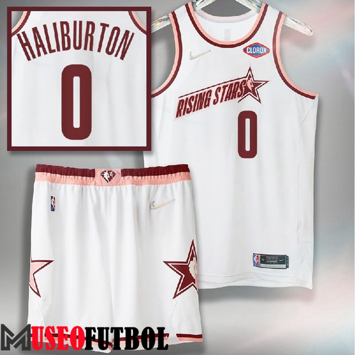 Camiseta American All-Star (HALIBURTON #0) Blanco