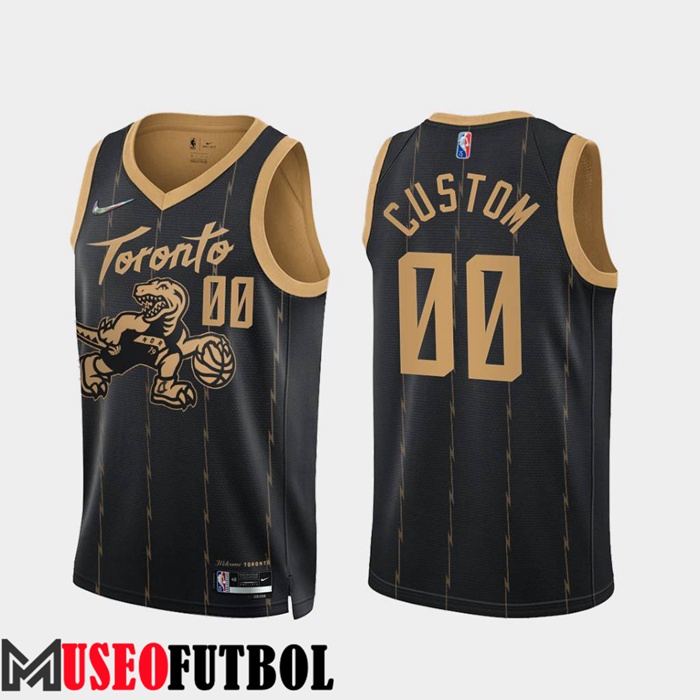 Camiseta Toronto Raptors (CUSTOM #00) Negro