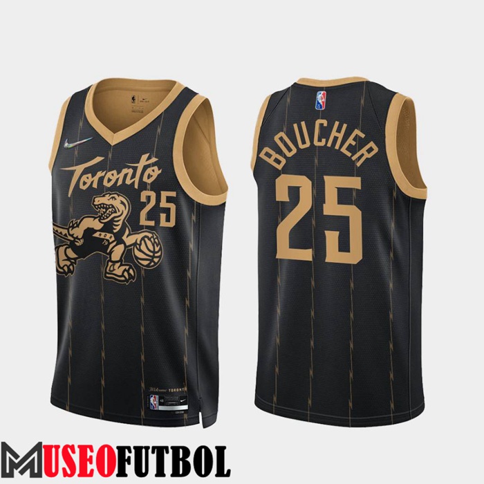 Camiseta Toronto Raptors (BOUCHER #25) Negro