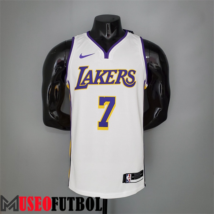 Camiseta Los Angeles Lakers (Anthony #7) Blanco/Púrpura