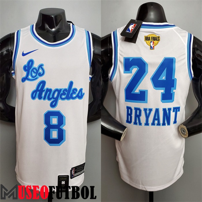 Camiseta Los Angeles Lakers Before (Bryant #8) After (Bryant #24) Blanco